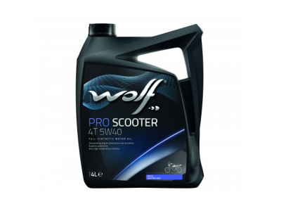 Моторное масло WOLF PRO SCOOTER 4T 5W40 4L